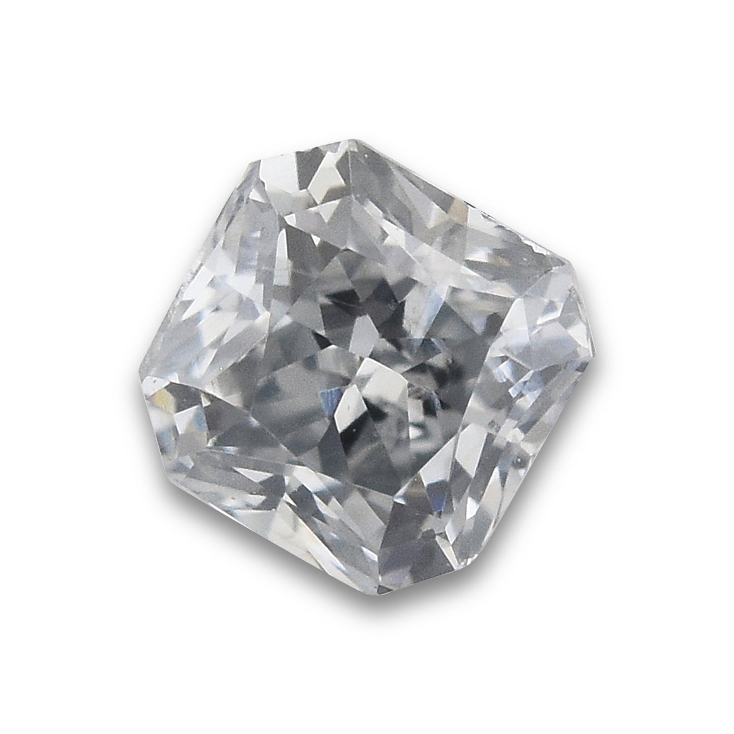 0,20 Karat Fancy Light Gray Blue Radiant Diamond I1 GIA