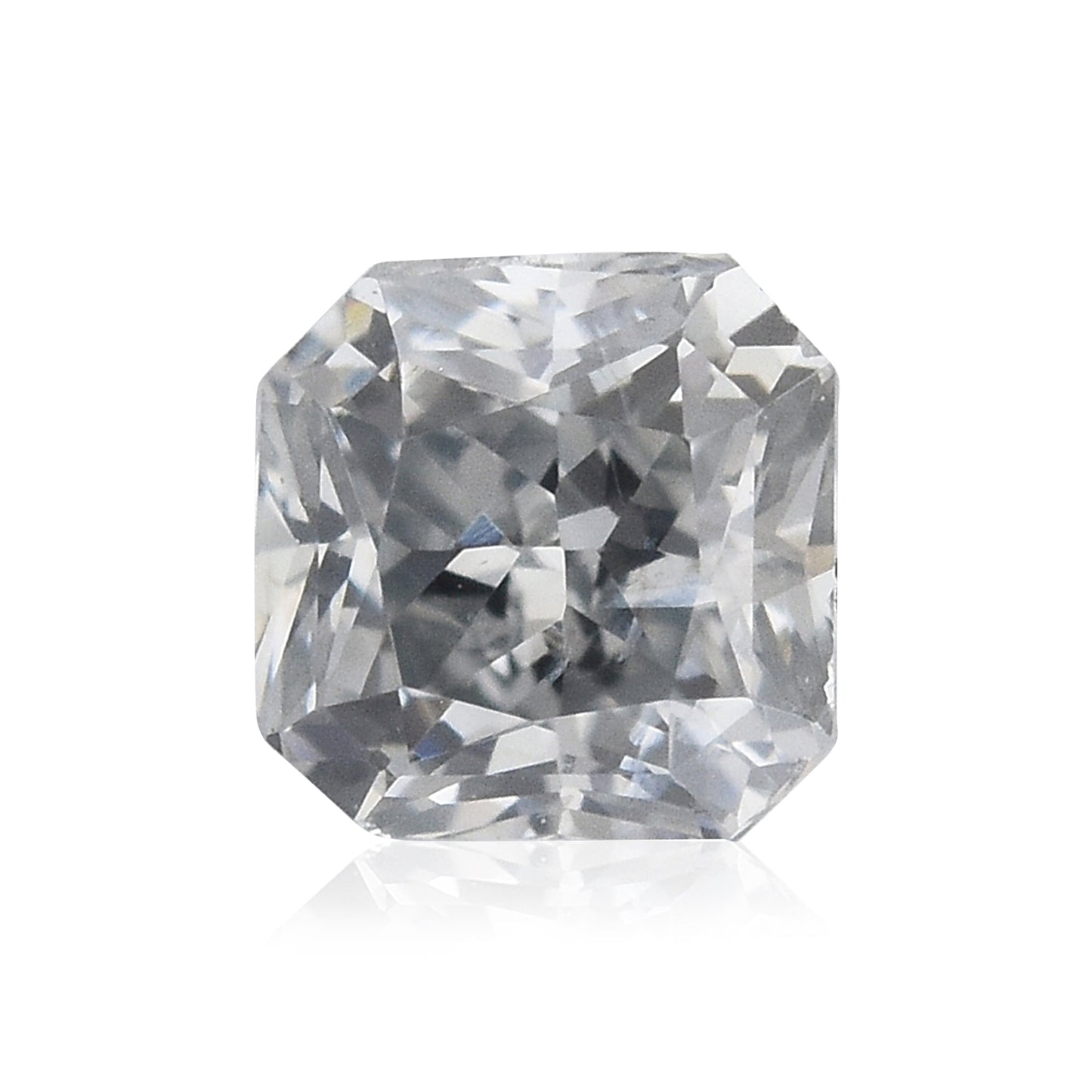 0,20 Karat Fancy Light Gray Blue Radiant Diamond I1 GIA