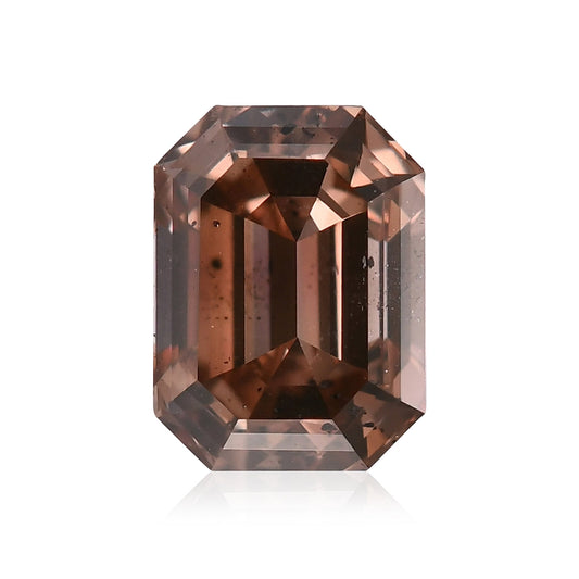0,48 Karat Fancy Orange Brown Emerald Diamond I1 GIA