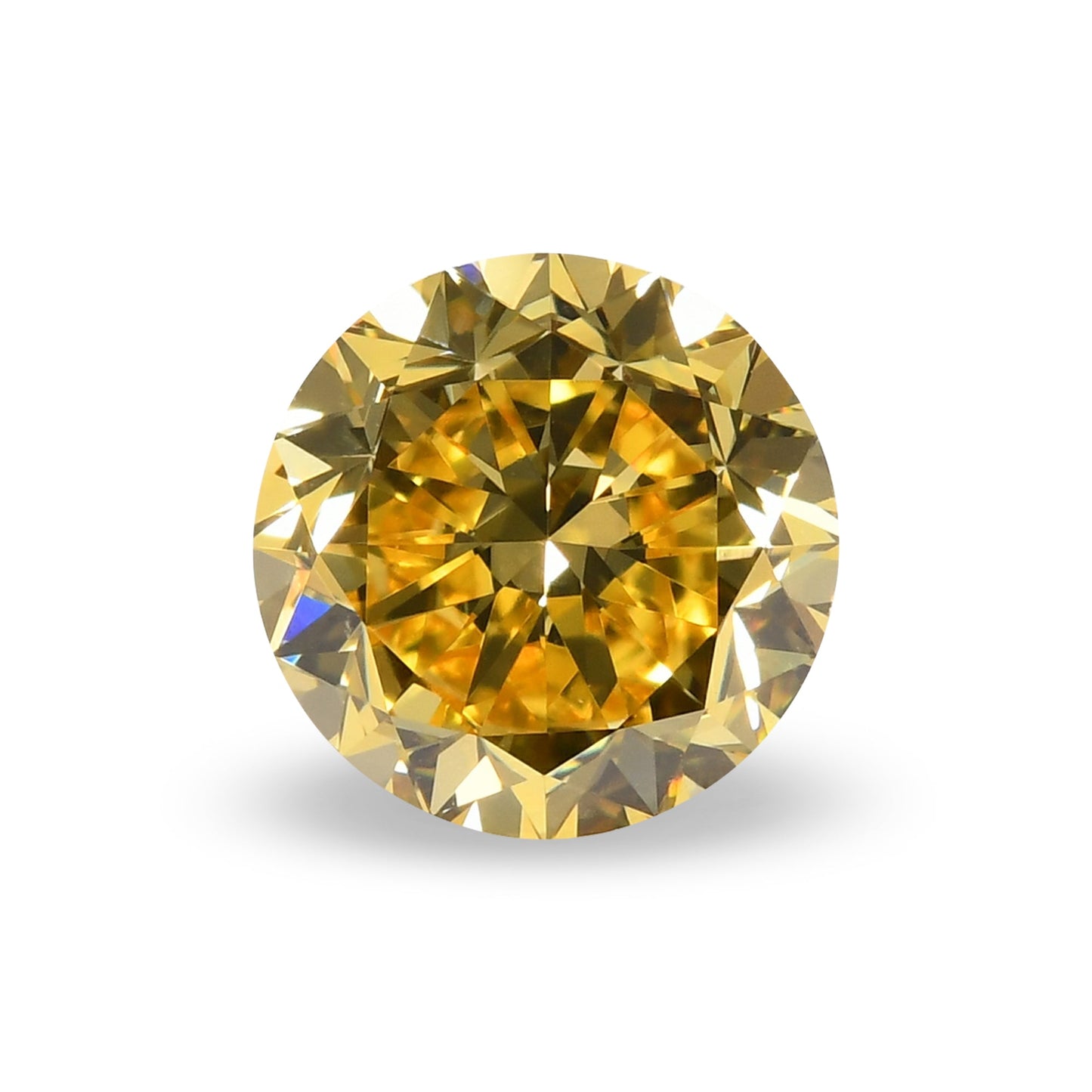 1,03 Karat Fancy Vivid Yellow Runder Diamant VVS1 GIA