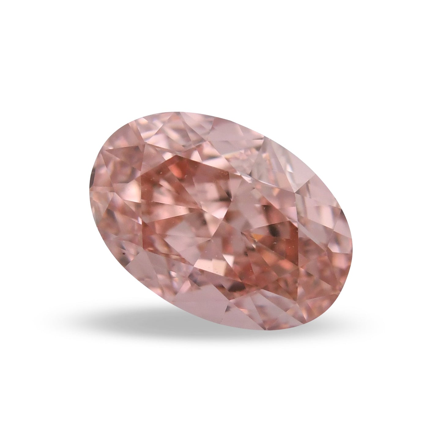 0,59 Karat Fancy Intense Orange Pink Ovaler Diamant VVS2 GIA