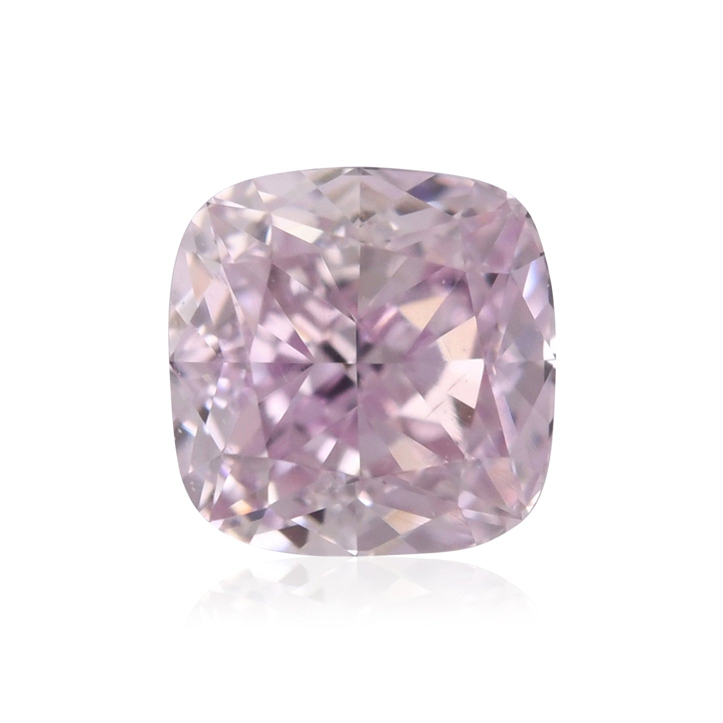 0,32 Karat Fancy Light Purplish Pink Cushion Diamond VS2 GIA