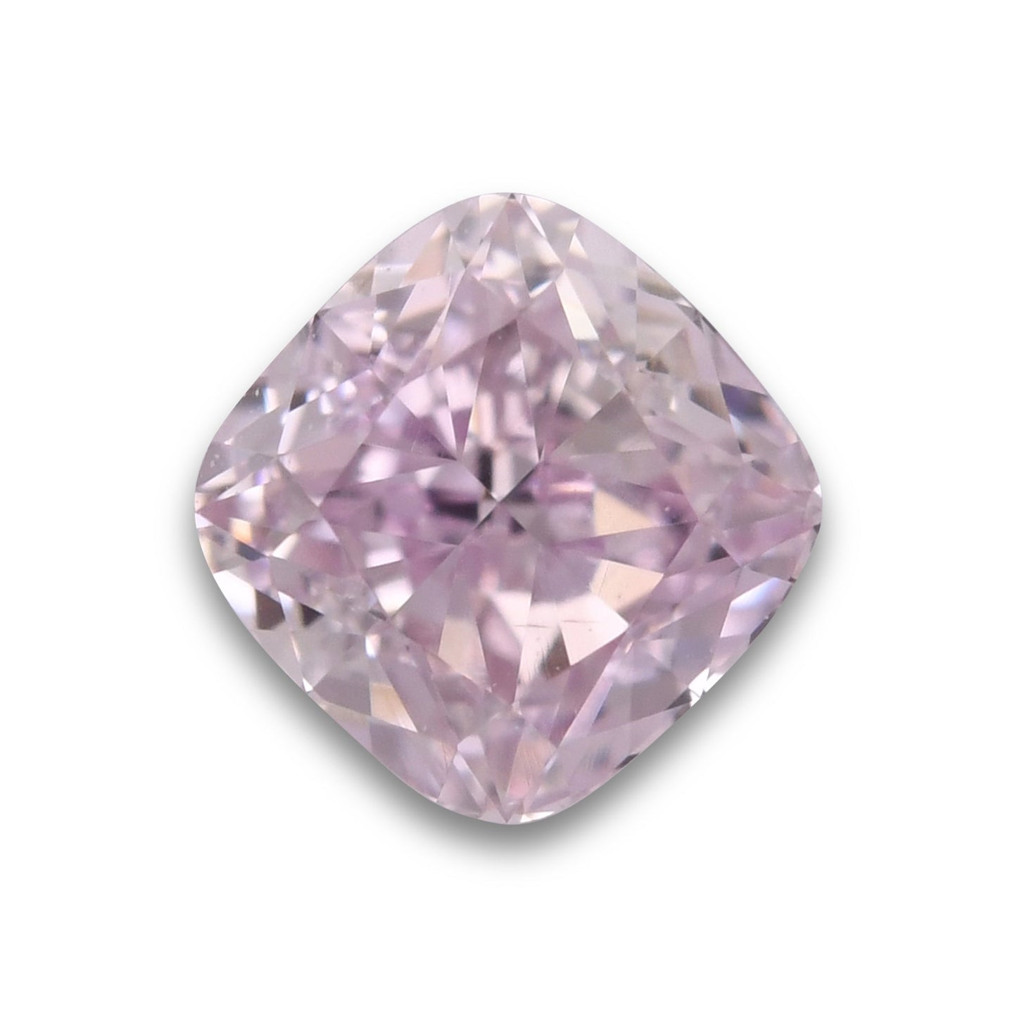 0,32 Karat Fancy Light Purplish Pink Cushion Diamond VS2 GIA