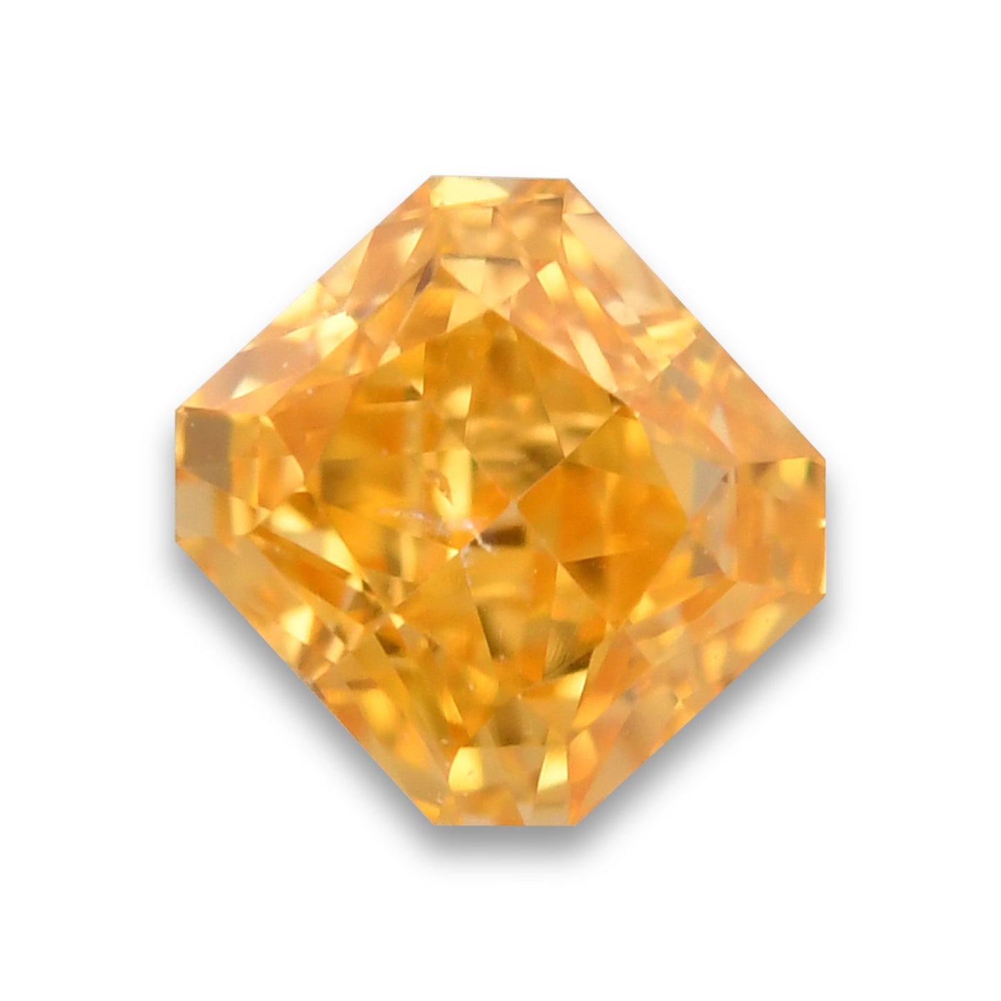 0,18 Karat Fancy Intense Yellow Orange Radiant Diamant SI2 GIA