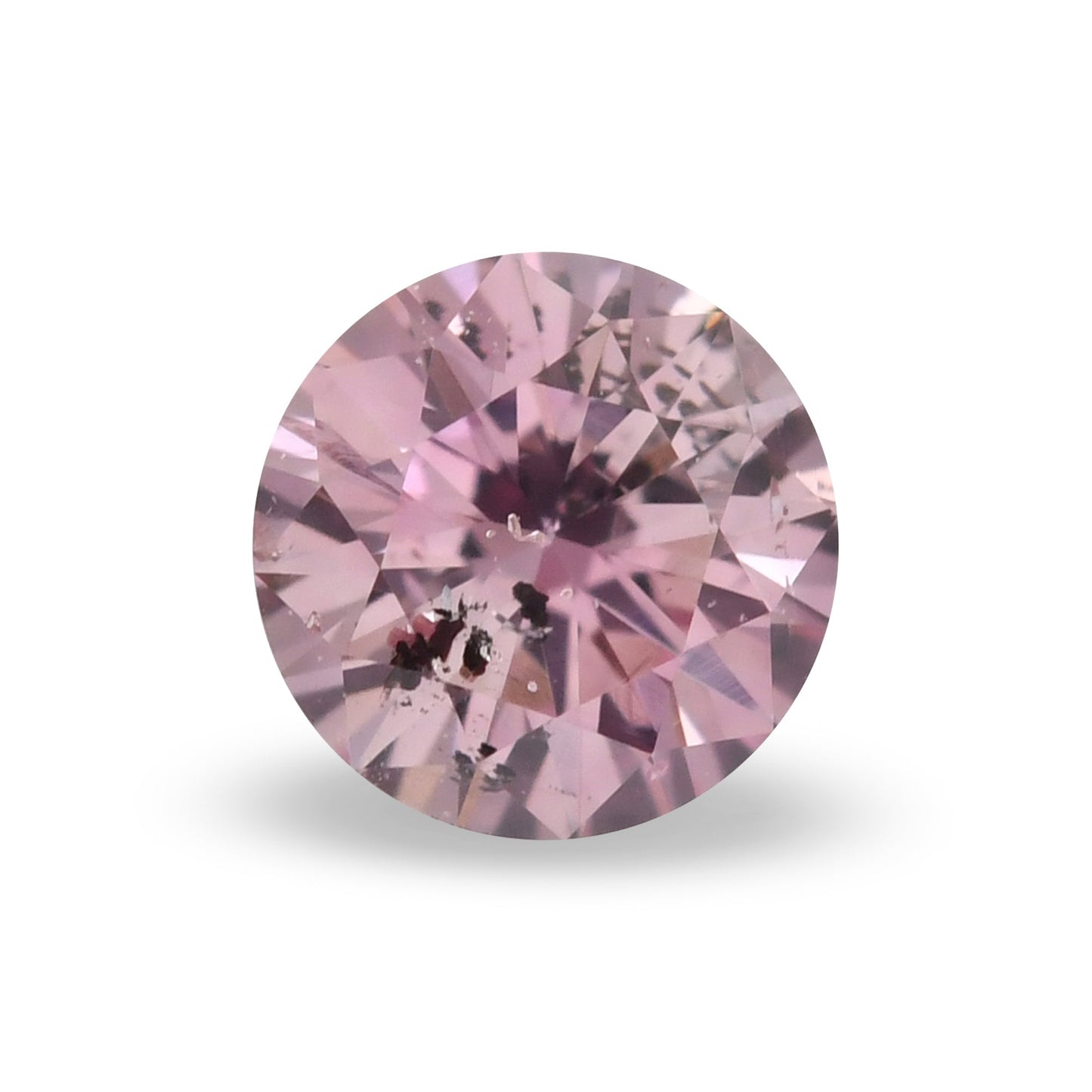 0,18 Karat Fancy Intense Purplish Pink Runder Brillanter Argyle Diamant I2 GIA