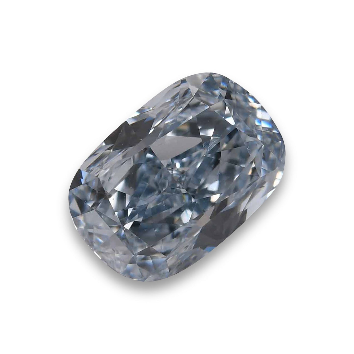 0,45 Karat Fancy Intense Blue Cushion Diamond SI1 GIA