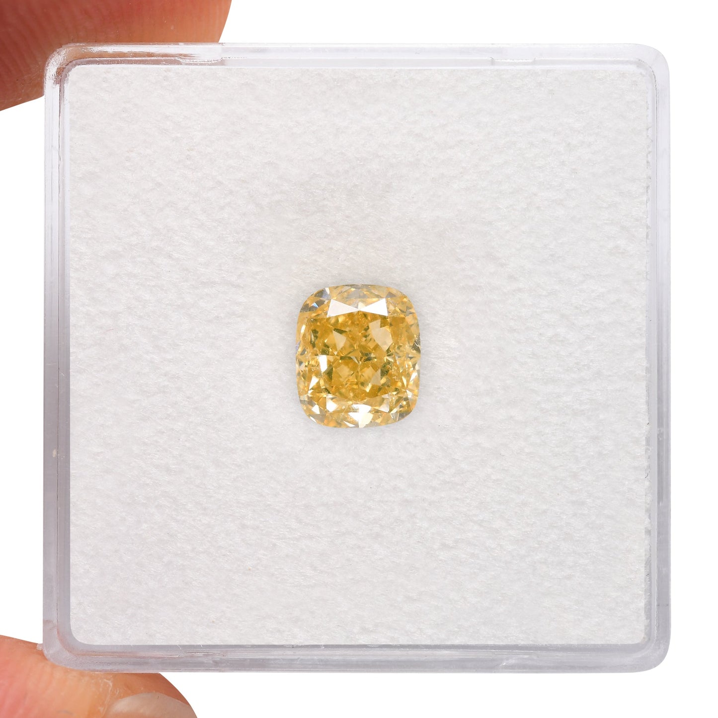 1,22 Karat Fancy Brownish Yellow Cushion Diamond VVS1 GIA