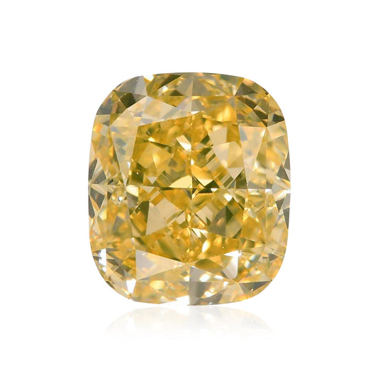1,22 Karat Fancy Brownish Yellow Cushion Diamond VVS1 GIA
