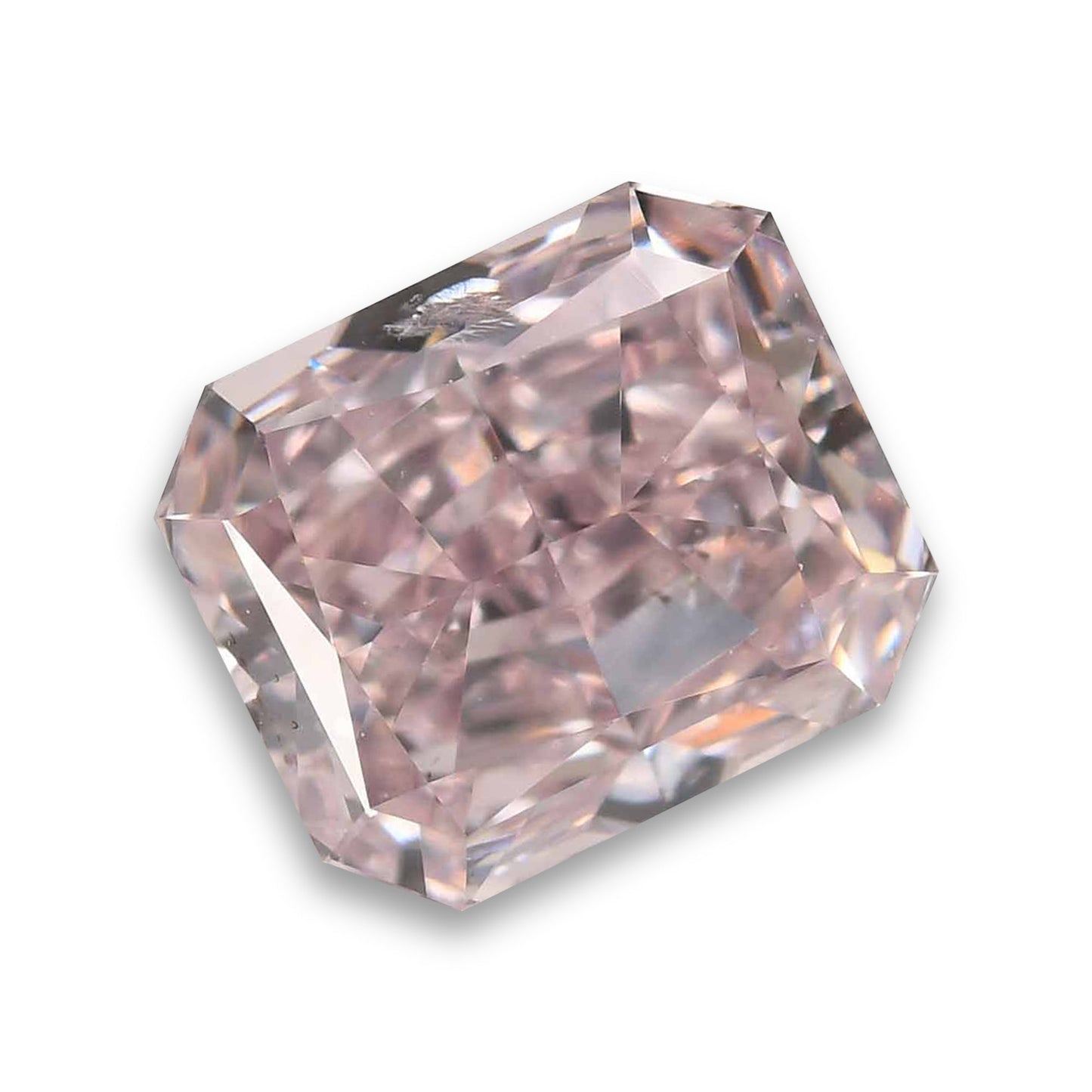 0,70 Karat Fancy Pink Radiant Diamant I1 GIA