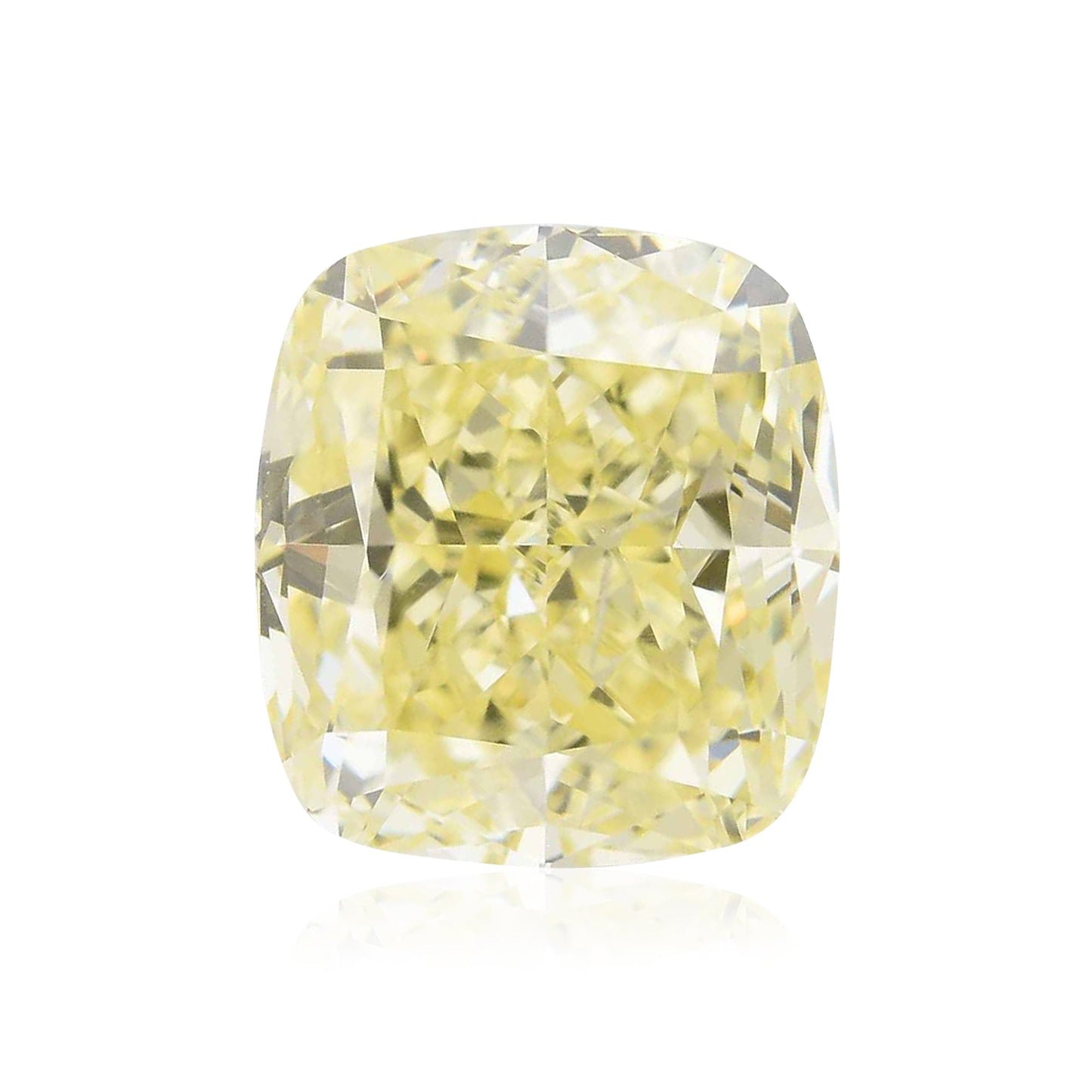 2,02 Karat Fancy Yellow Cushion Diamond SI2 GIA