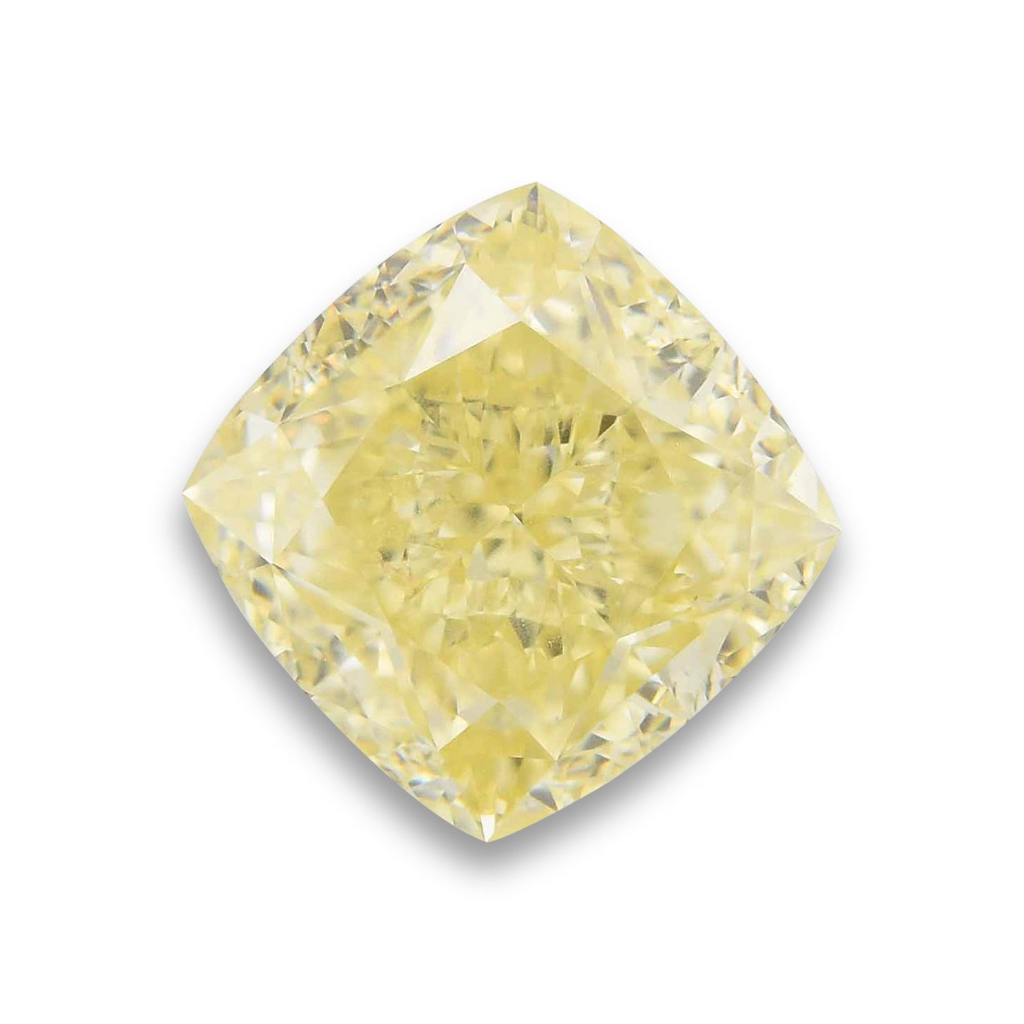 2,24 Karat Fancy Yellow Cushion Diamond VS1 GIA
