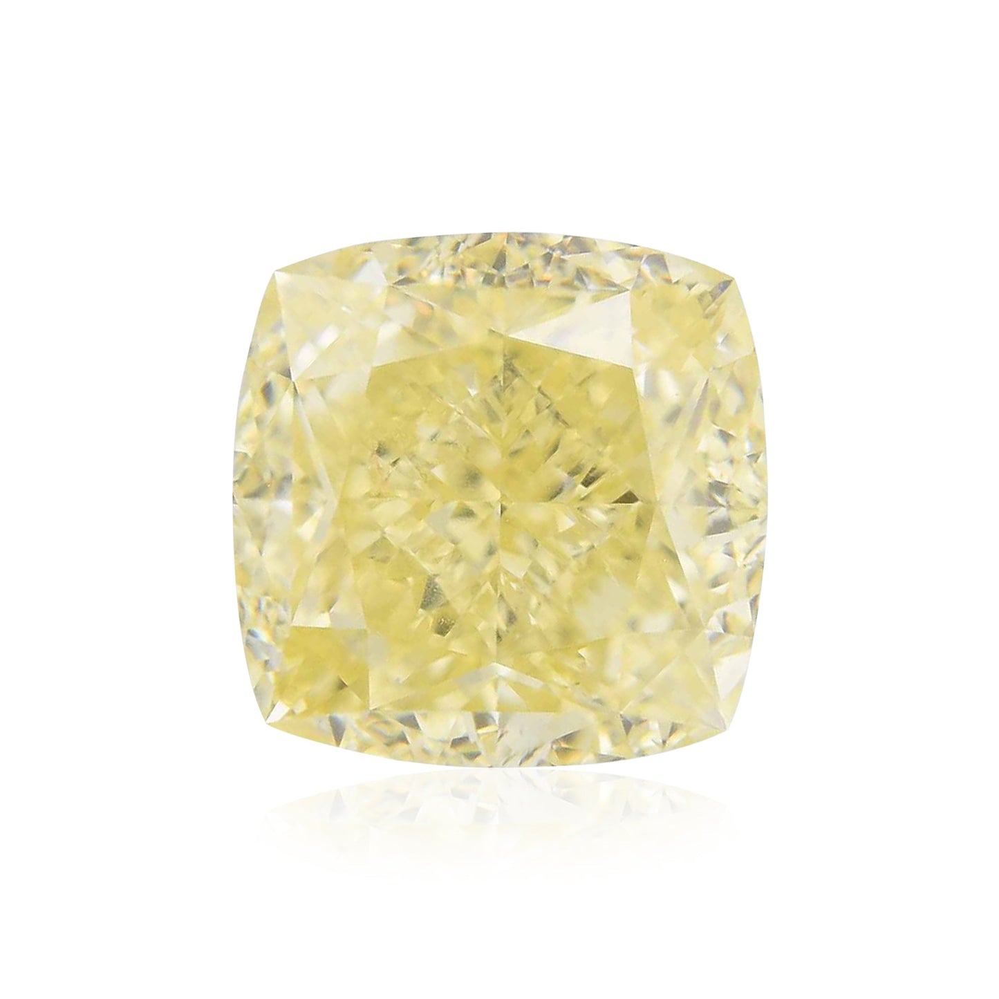 2,24 Karat Fancy Yellow Cushion Diamond VS1 GIA