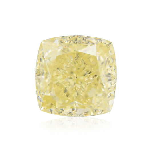 2,24 Karat Fancy Yellow Cushion Diamond VS1 GIA