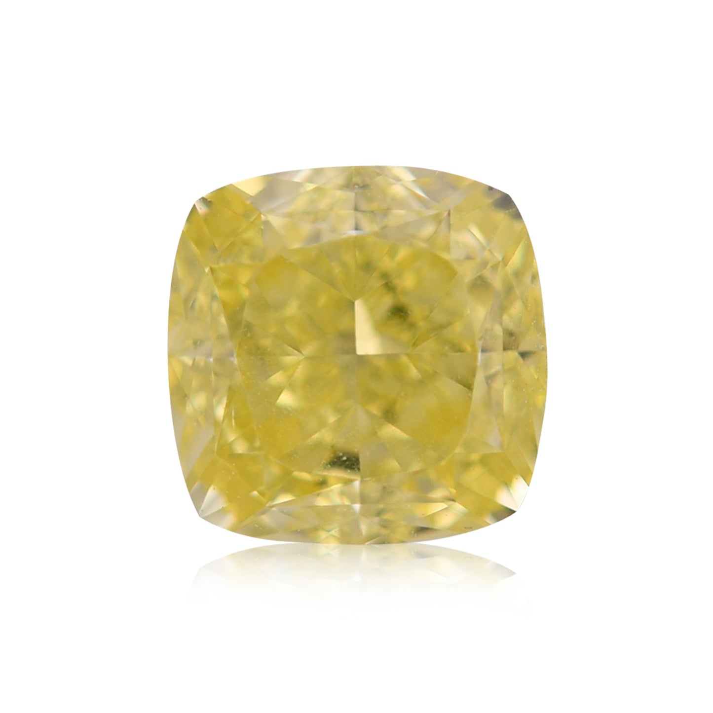1,04 Karat Fancy Intense Yellow Cushion Diamond VS1 GIA