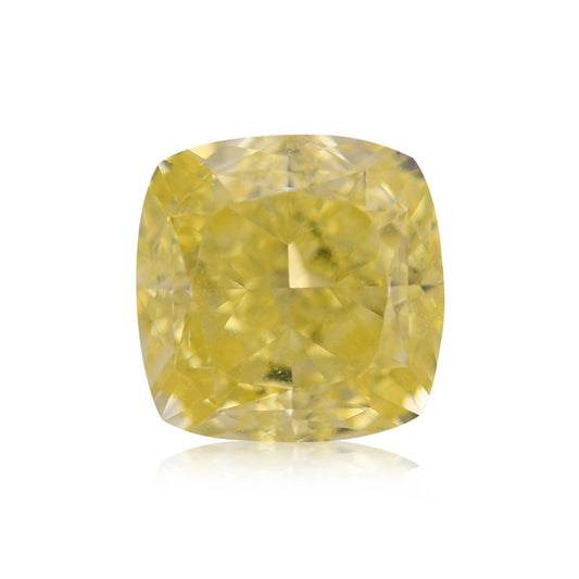 1,04 Karat Fancy Intense Yellow Cushion Diamond VS1 GIA