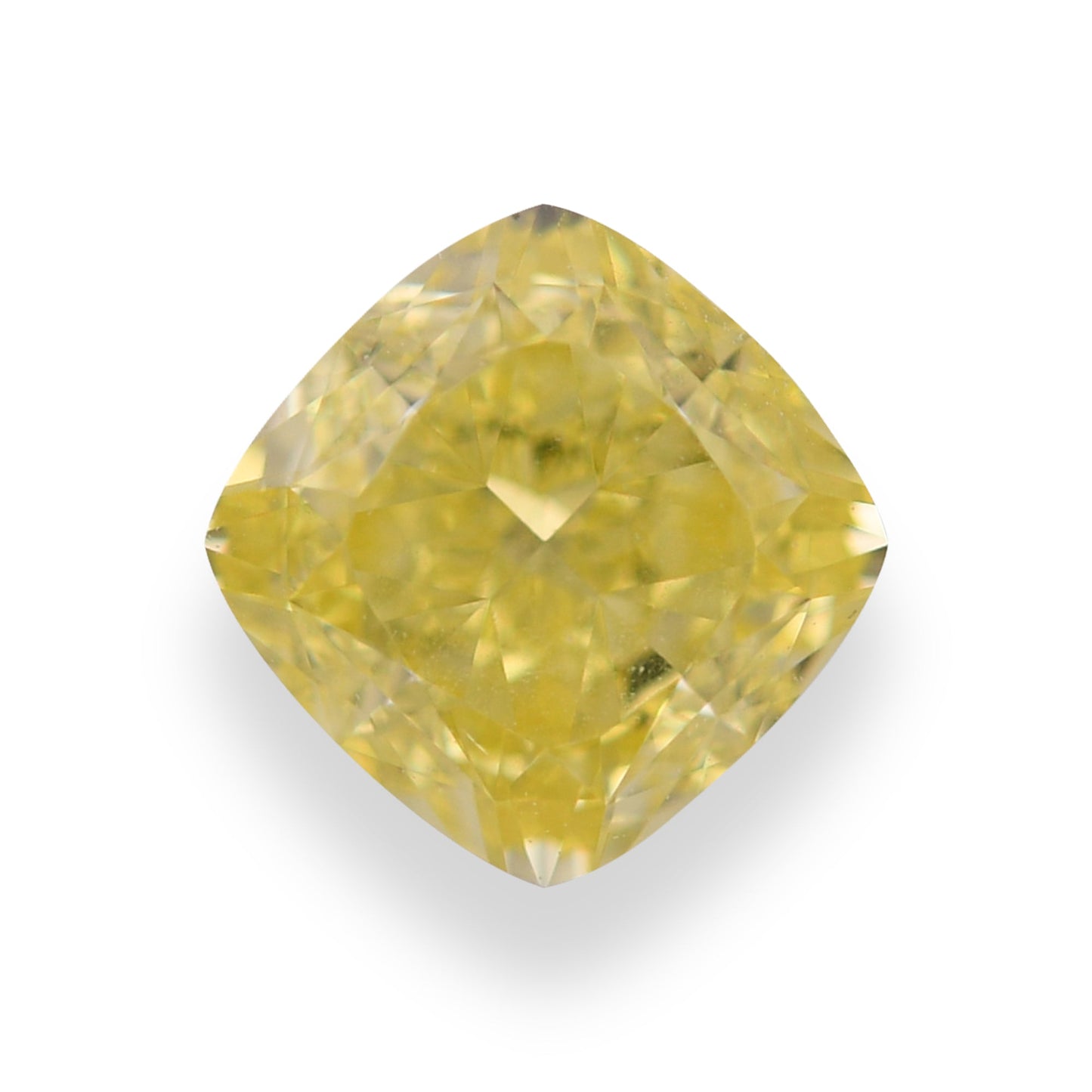 1,04 Karat Fancy Intense Yellow Cushion Diamond VS1 GIA