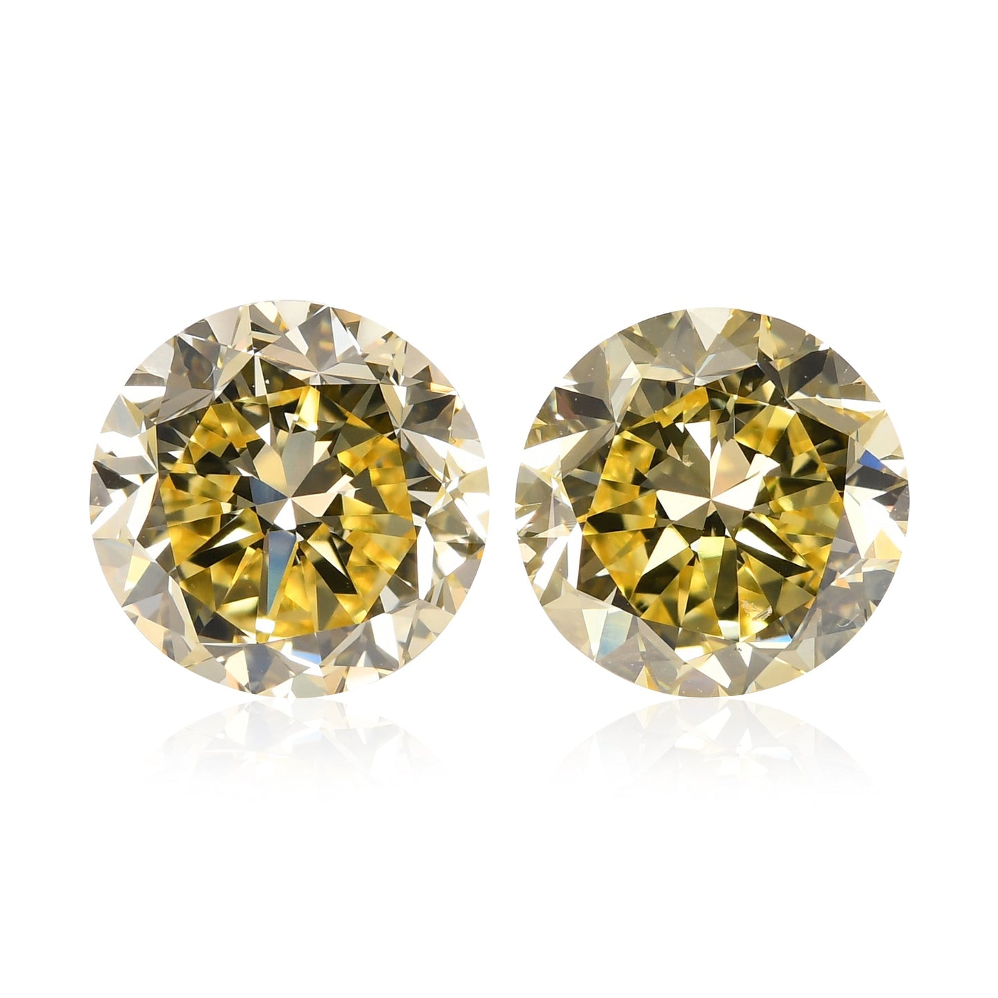 3,41 Karat Fancy Intense Yellow Brillantdiamanten VS2 GIA
