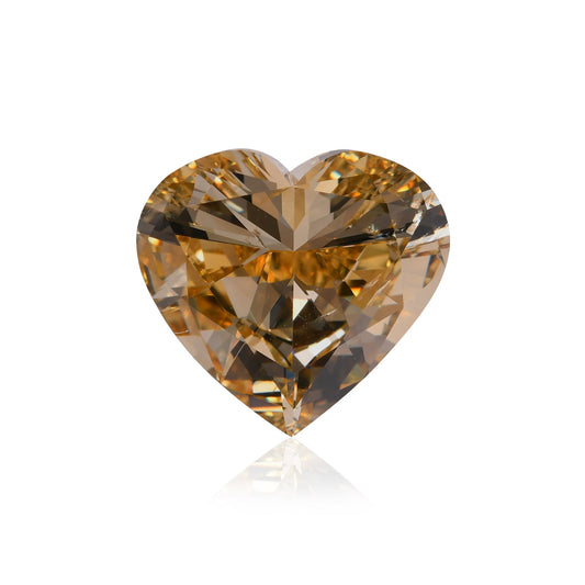 3,00 Karat Fancy Brownish Yellow Heart Diamant SI2 GIA