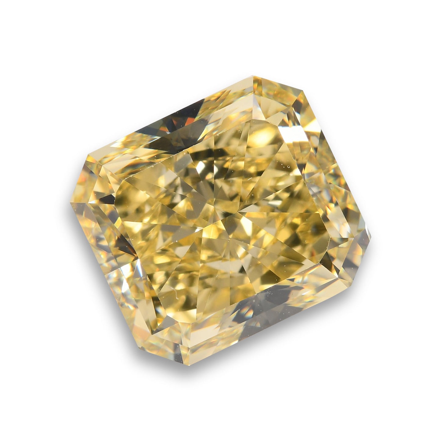 5,11 Karat Fancy Yellow Radiant VS1 GIA