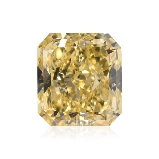 5,11 Karat Fancy Yellow Radiant VS1 GIA