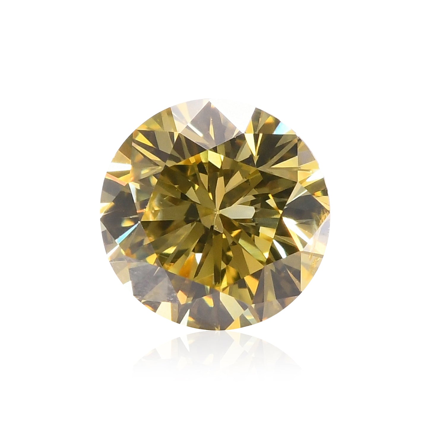 0,28 Karat Fancy Intense Yellow Round Brilliant SI2 GIA