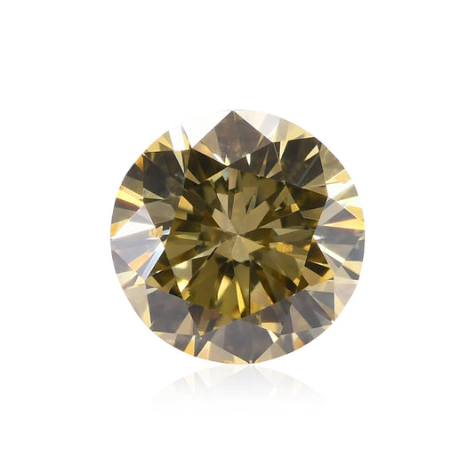 0,30 Karat Fancy Yellow Brillant, runder Diamant, SI2, GIA