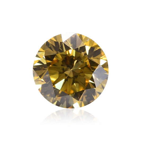 0,36 Karat Fancy Intense Yellow Round Brilliant SI1 GIA