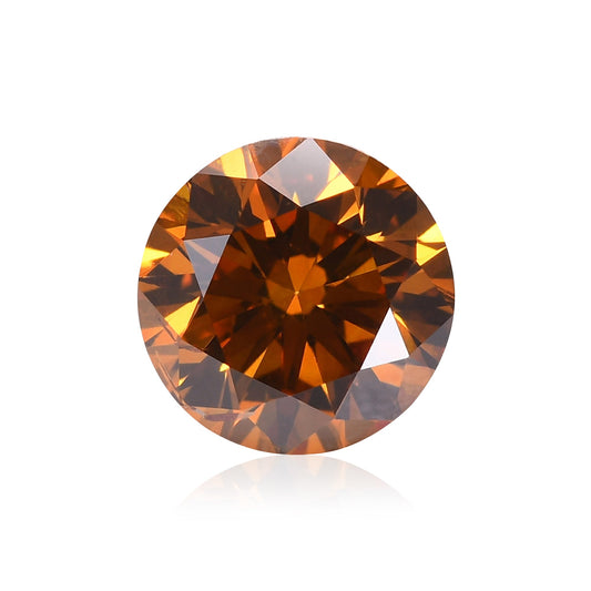 0,50 Karat Fancy Deep Brownish Yellowish Orange Rundbrillant Diamant I1 GIA