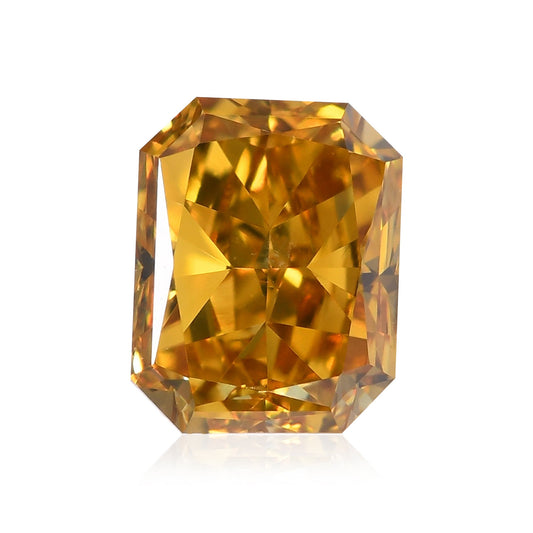 0.60 Carat Fancy Deep Brownish Yellow Radiant Diamond SI2 GIA
