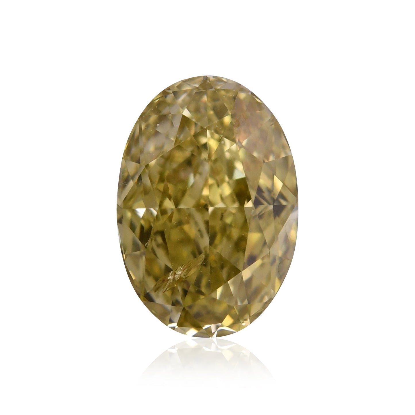0.81 Carat Chameleon Oval Diamond I1 GIA