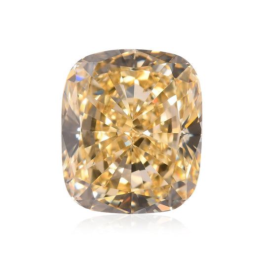 1,16 Karat Fancy Brownish Yellow Cushion Diamond VVS2 GIA