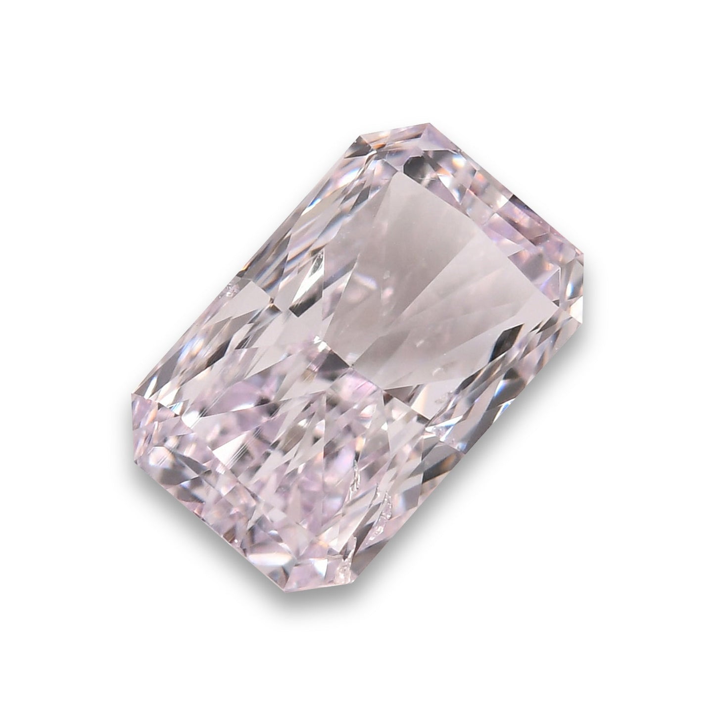 0.50 Carat Very Light Pink Radiant Diamond SI2 GIA