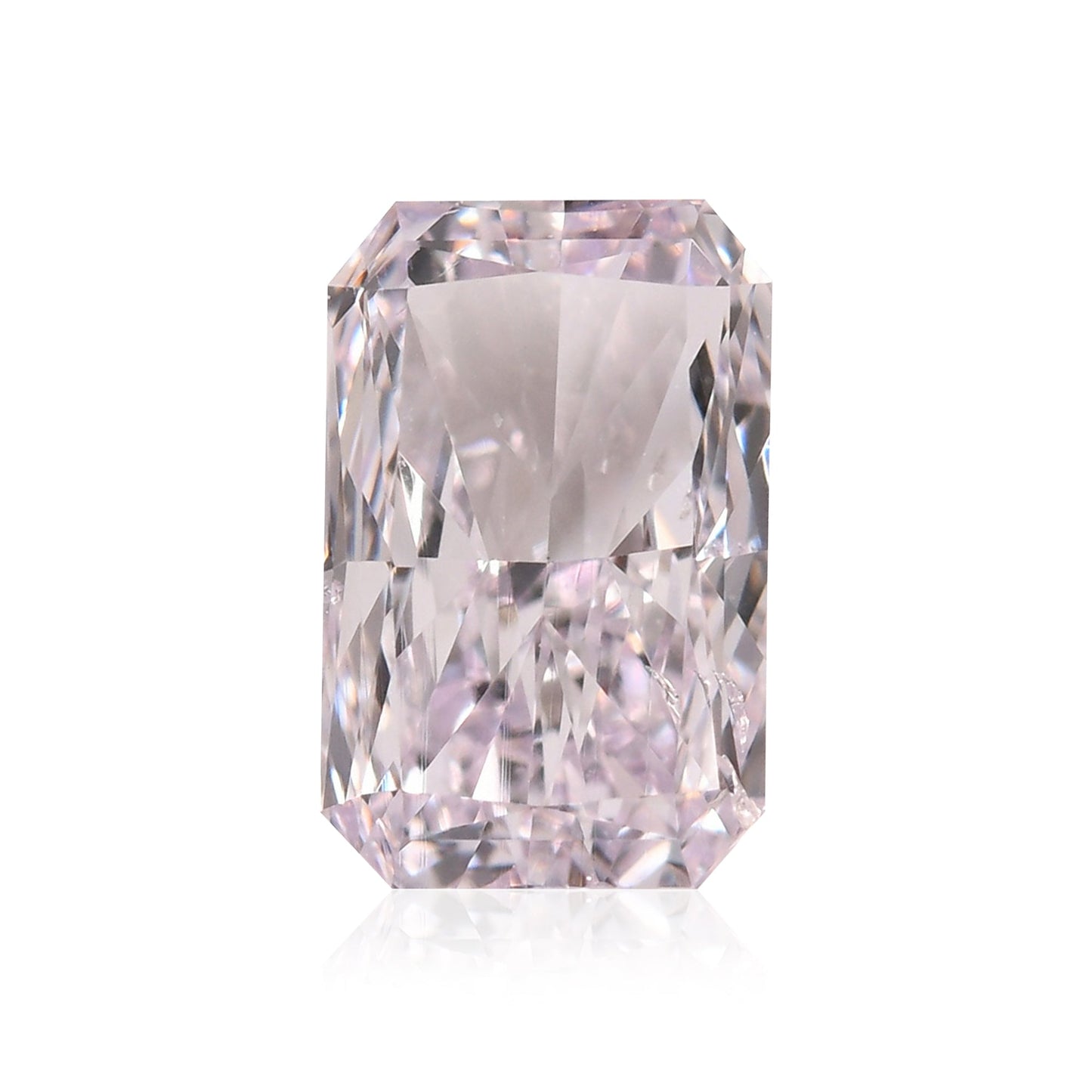 0.50 Carat Very Light Pink Radiant Diamond SI2 GIA