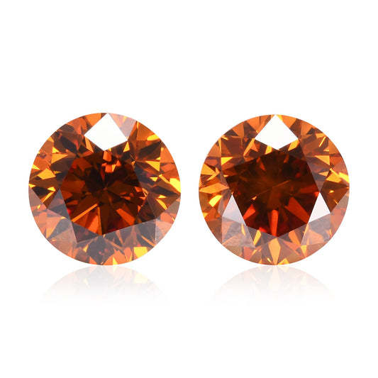 1,41 Karat Fancy Deep Yellowish Orange, runde Brillanten, SI2