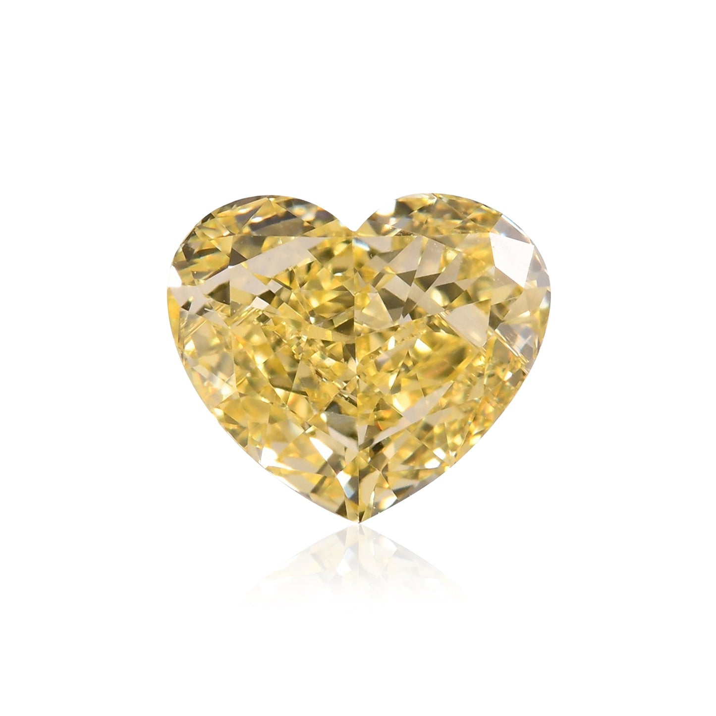0,76 Karat Fancy Yellow Heart Diamant VVS1 GIA