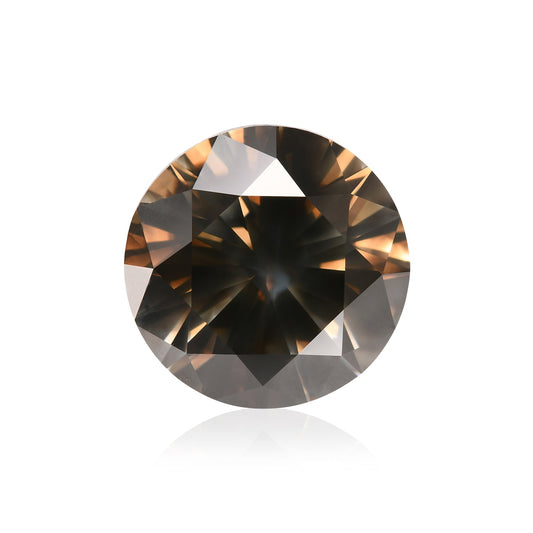 8,83 Karat Fancy Dark Gray Round Brilliant (I1) GIA