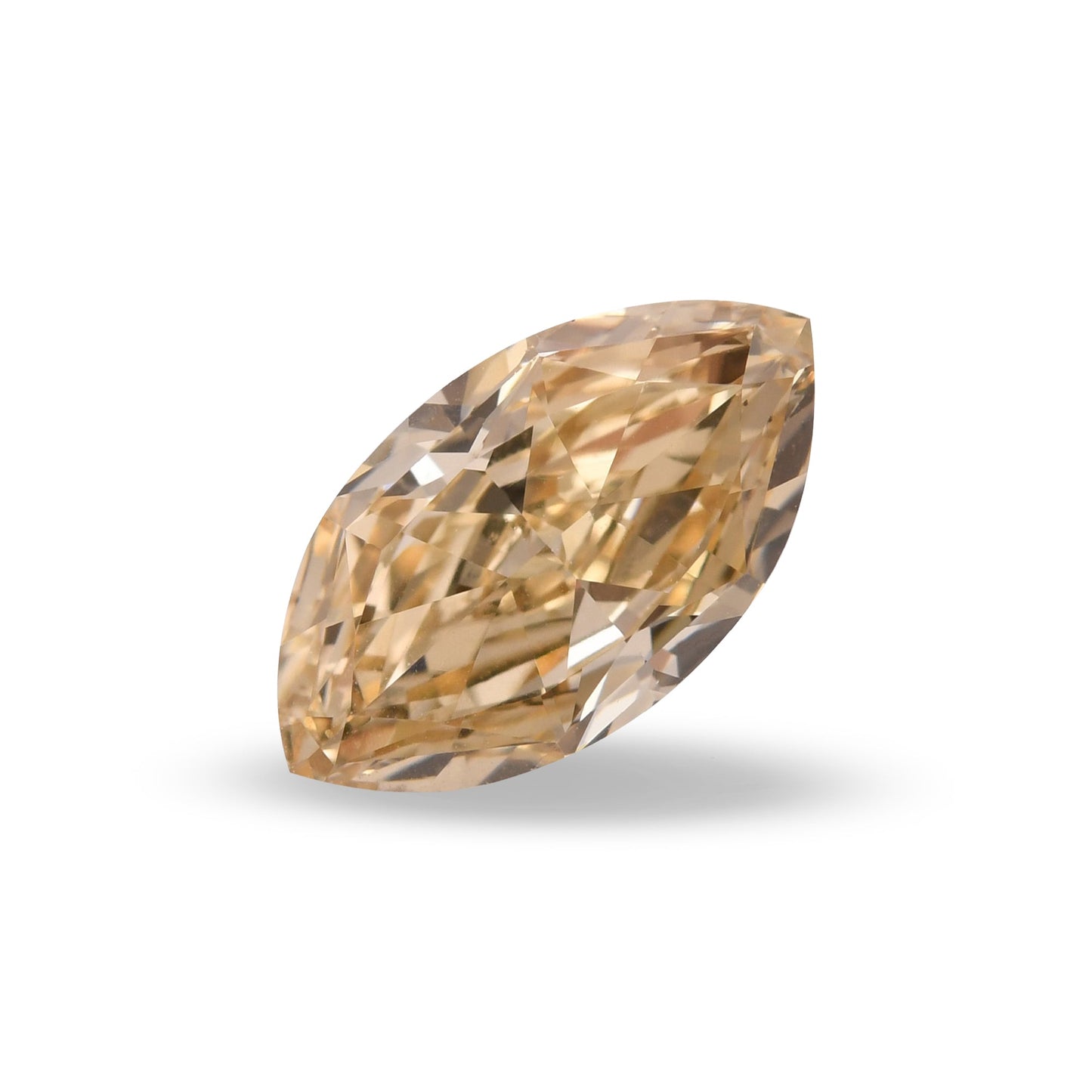 1.10 Carat Fancy Brownish Yellow Marquise Diamond VS2 GIA