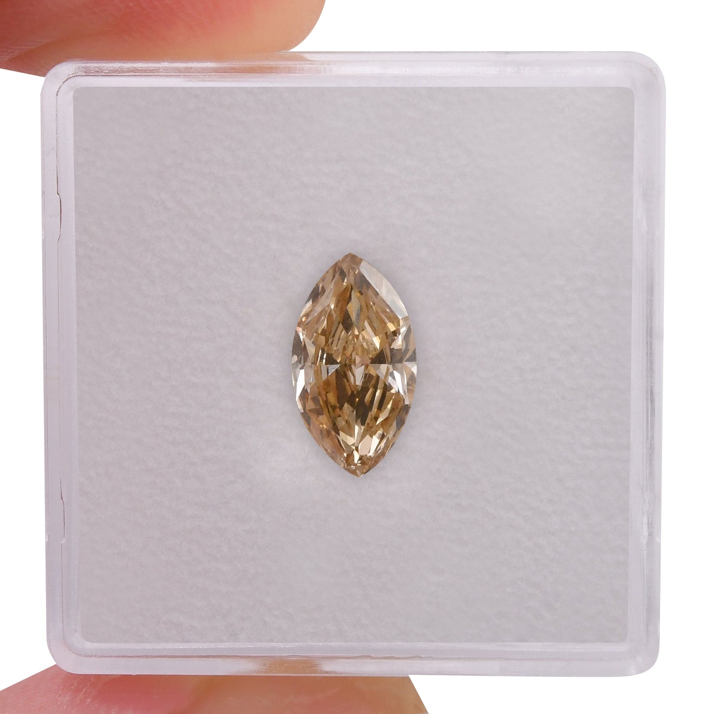 1.10 Carat Fancy Brownish Yellow Marquise Diamond VS2 GIA