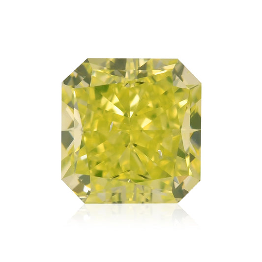 1,45 Karat Fancy Vivid Green Yellow Radiant Diamant SI2 GIA