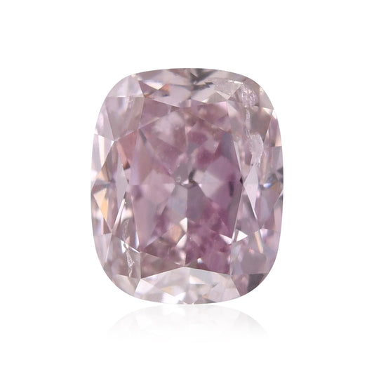 0.56 Carat Fancy Brownish Purplish Pink Cushion Diamond (I1) GIA