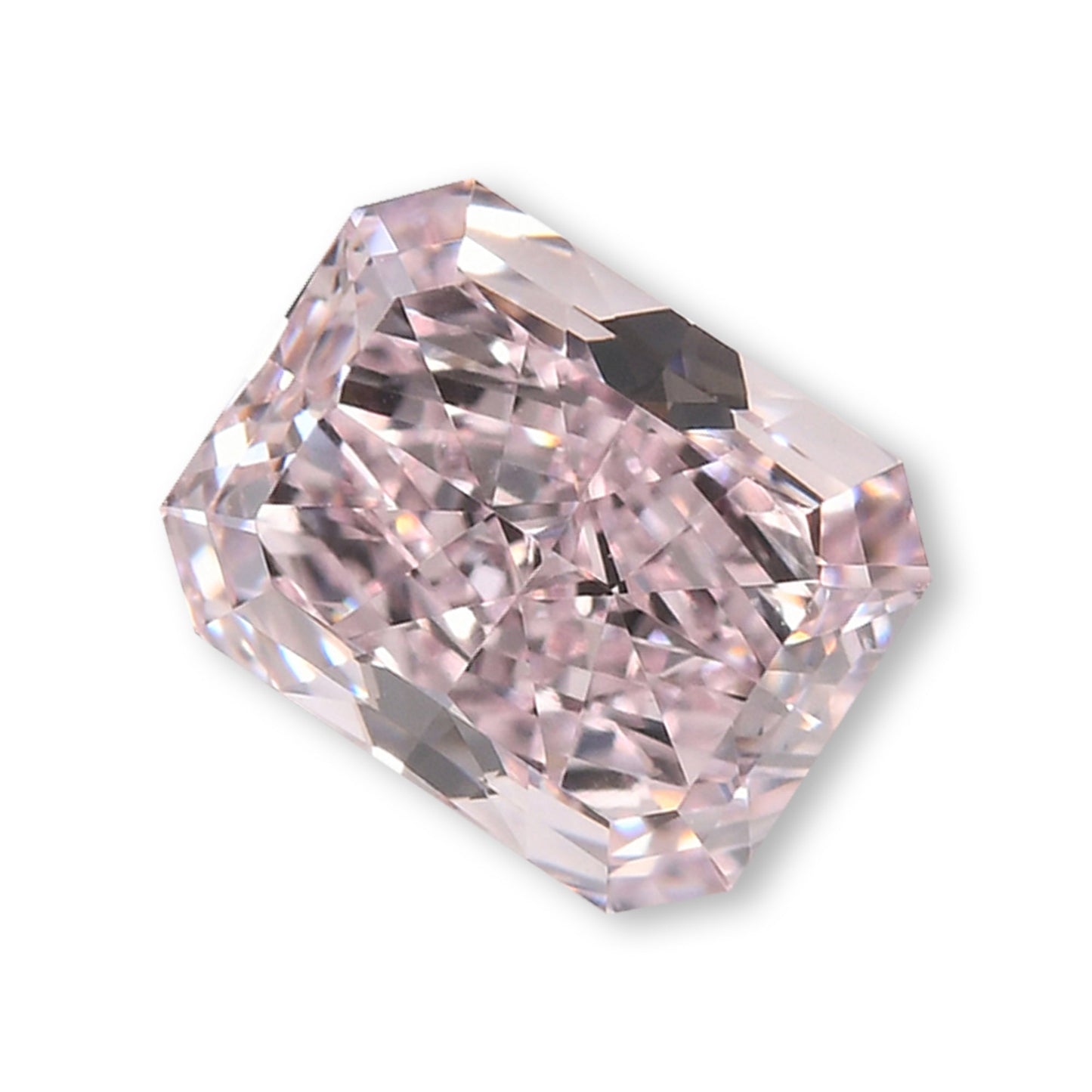 0,67 Karat Fancy Light Pink Radiant Diamant VS2 GIA