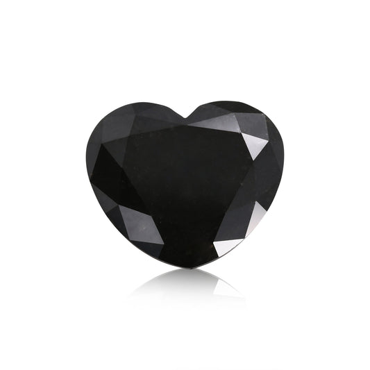 3,25 Karat Fancy Black Heart Diamant GIA