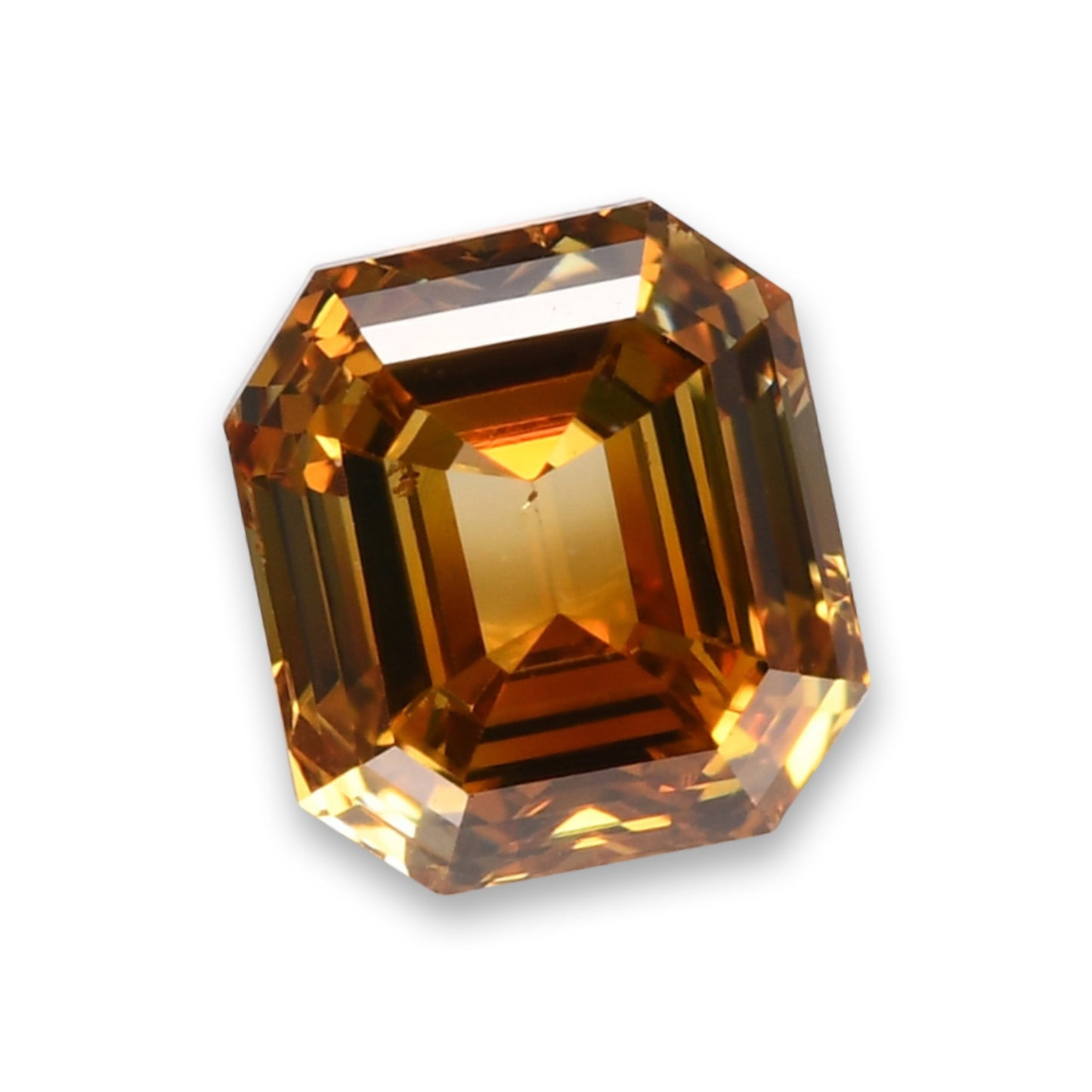 0,53 Karat Fancy Deep Brownish Yellow Emerald Diamond (VS2) GIA