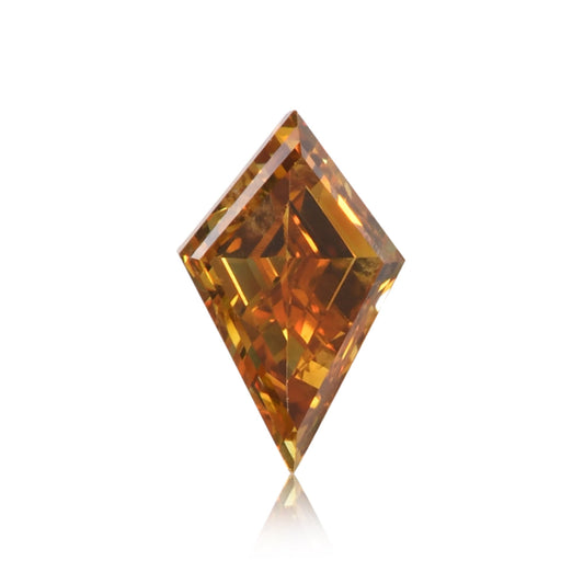 0,46 Karat Fancy Deep Brownish Orange Yellow Kite-Diamant (VS2) GIA