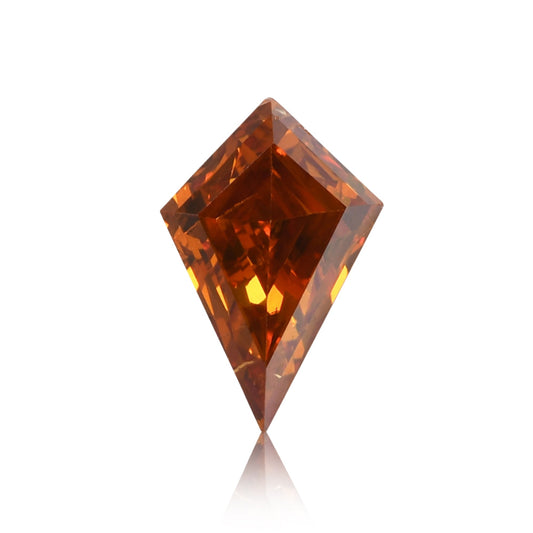 0,37 Karat Fancy Deep Brownish Yellowish Orange Kite-Diamant (SI) GIA