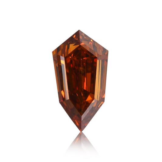 0,43 Karat Fancy Deep Brown Orange Kite-Diamant (VS) GIA