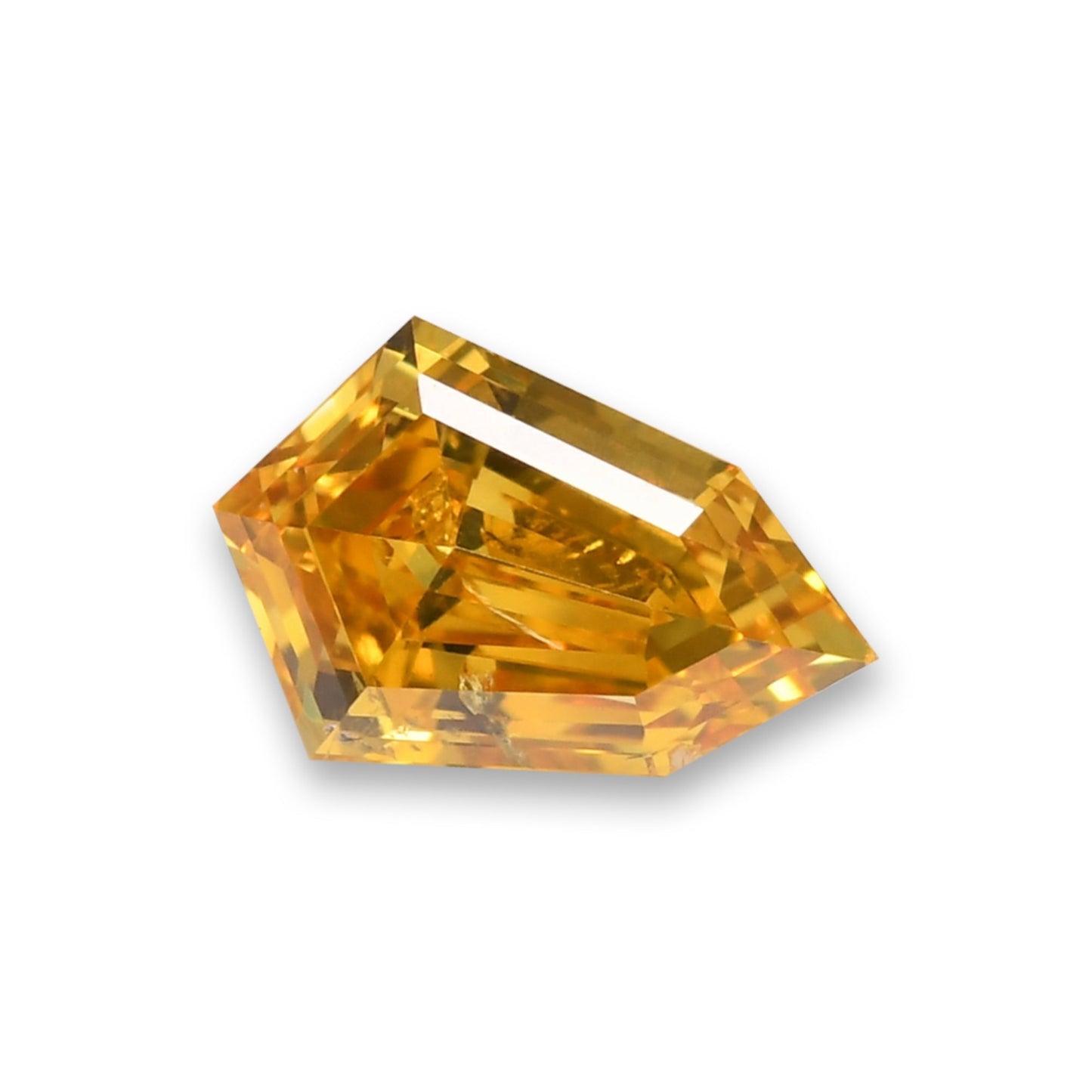 0.28 Carat Fancy Vivid Orangy Yellow KITE Diamond (SI2) GIA