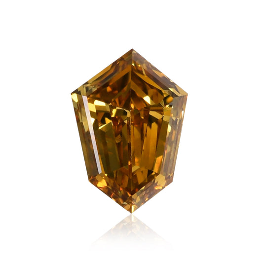 0,29 Karat Fancy Deep Brownish Yellow Kite-Diamant (SI1) GIA