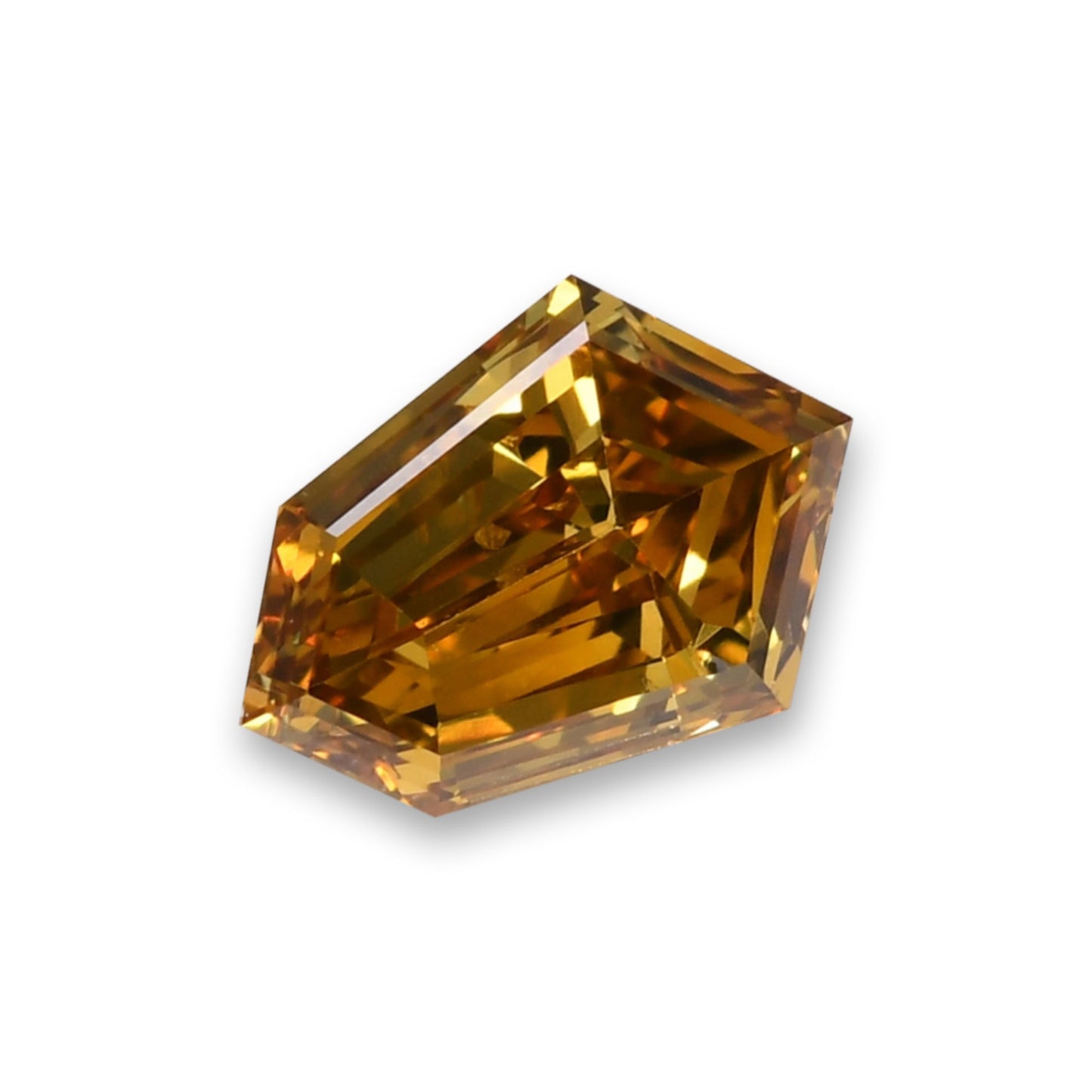 0.29 Carat Fancy Deep Brownish Yellow KITE Diamond (SI1) GIA
