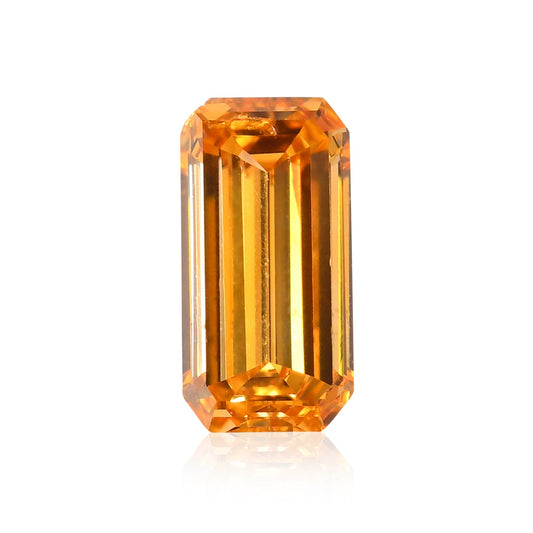 0,24 Karat Fancy Vivid Orange Yellow Emerald Diamond (SI2) GIA
